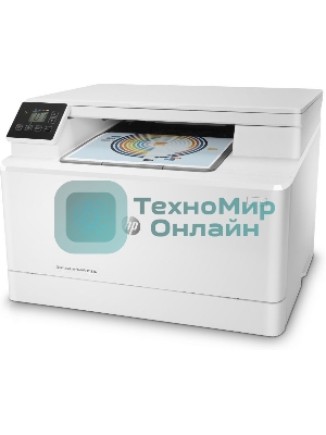 МФУ лазерное HP Color LaserJet Pro MFP M182n (7KW54A), A4, цветной, печ. до 16 стр/мин., 600 x 600 dpi (печать) 1200x1200dpi (скан.), USB, RJ-45, Air Print, Mopria