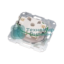 Розетка Kranz 1-ая DEA керамика б/з с/у 10А мех. белый (1/10/120)