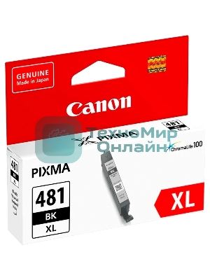 Картридж струйный Canon CLI-481XL BK 2047C001 черный (8.3 мл) для Canon Pixma TS6140/TS8140TS/TS9140/TR7540/TR8540