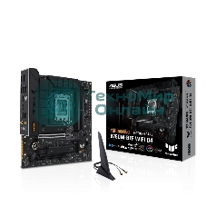 Материнская плата ASUS TUF GAMING B760M-BTF WIFI D4, LGA 1700, Intel B760, 4xDDR4, 4xSATA, 3xM.2, 1xPCIe 5.0 x16, 1xPCIe 4.0 x4, 1xPCIe x1, 1xUSB-A 3.2 Gen 2, 2xUSB-A 3.2 Gen 1, 4xUSB 2.0, 1xUSB-C 3.2 Gen 1, 1xUSB-C 3.2 Gen 2, 1x2.5Gb LAN, 3x3.5 мм, 7.1, 2.5Gb LAN, Wi-Fi 6, Bluetooth 5.2, mATX