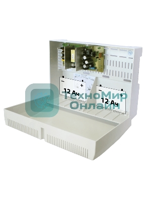 Источник бесперебойного питания СКАТ-2400И7 (24В 4А под 2 АКБ по 12А.ч; без АКБ) Бастион 65