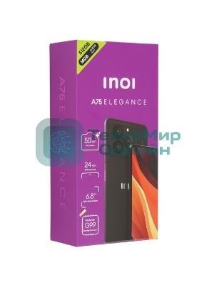Смартфон INOI A75 Elegance, 8/512Gb, черный титан