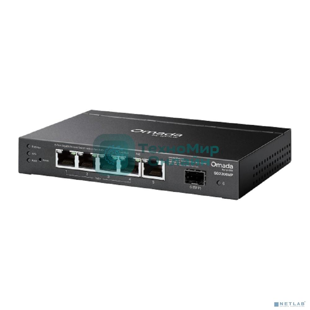 Коммутатор Omada Access 6-Port Gigabit Switch with 4-Port PoE+