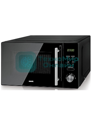 Микроволновая печь BBK 20MWG-732T/B-M черный, 20 л, 700 Вт, переключатели - кнопки, поворотный механизм