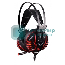 Гарнитура Bloody M615 чёрный, проводная, 3.5 мм, подсветка