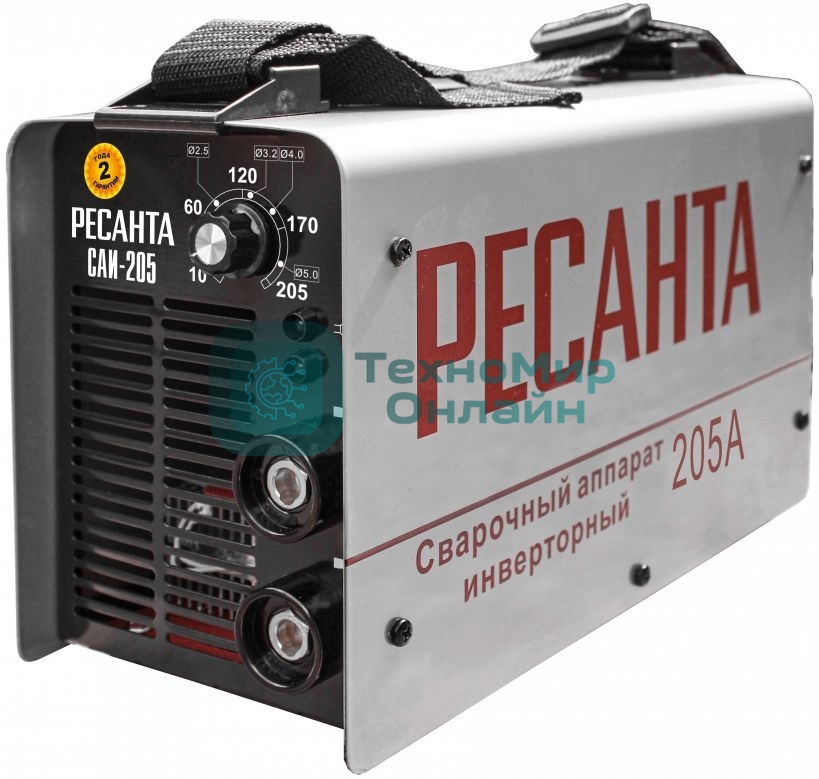 Сварочный аппарат Ресанта САИ205 инвертор ММА DC 7.3кВт