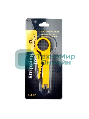 Инструмент Cablexpert T-432, для зачистки кабеля и заделки витой пары