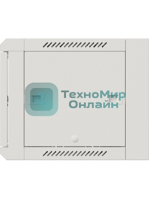 Шкаф коммутационный NTSS Премиум (NTSS-W6U6045GS-2) настенный 6U 600x450 мм пер. дв. стекл 60 кг серый IP20 сталь