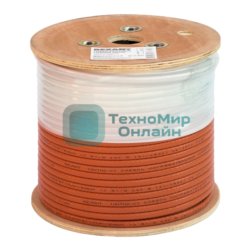 Кабель греющий саморегулирующийся PROconnect пищевой 16 ККНС 2ЛПп-ЭЛ-65/85, экранированный, 16Вт/м, 0,5мм2/115м, 100м