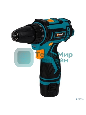 Дрель-шуруповерт Bort BAB-12x2Li-F, 12 В, 1,5 Ач, 36 Нм, щеточный