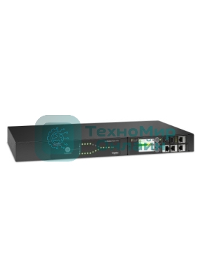 Стоечный автоматический переключатель ввода резерва APC Rack ATS, 230V, 16A, C20 in, (8) C13 (1) C19 out