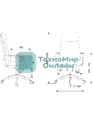 Кресло Бюрократ VEGA белый, кожа
