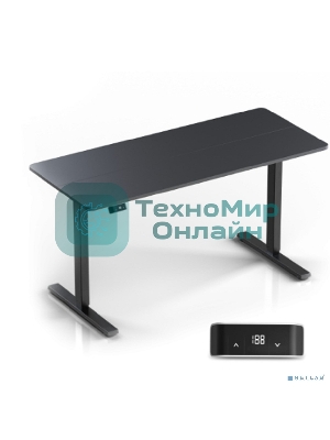 Стол офисный моторизированный ONKRON WDT221E-B с регулировкой по высоте, черный