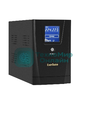 Источник бесперебойного питания ExeGate EX292632RUS SpecialPro Smart LLB-2000.LCD.AVR.2SH.RJ.USB