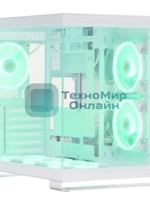 Компьютерный корпус без блока питания Case PCCooler C3T500 ARGB WH, Midi-Tower, TG, 6x120мм ARGB, 1xUSB-C 3.1 + 2xUSB-A 3.0, ATX, mATX, mITX белый
