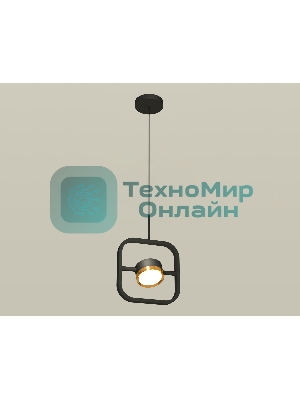 Светильник Ambrella light XB9119103 SBK/PYG черный песок/золото желтое полированное GX53 (C9119, N8124)