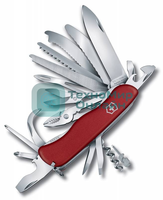Нож перочинный Victorinox WORK CHAMP XL (0.8564.XL) 111мм 31функций красный