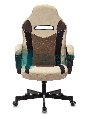 Кресло Бюрократ VIKING 6 KNIGHT BR FABRIC коричневый, ткань, 120 кг, механизм качания