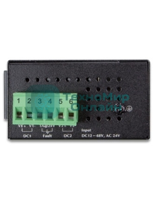 Коммутатор для монтажа в DIN рейку PLANET Technology ISW-800T IP30 Compact size 8-Port 10/100TX Fast Ethernet Switch (-40~75 degrees C)