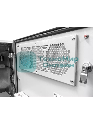 Шкаф уличный всепогодный укомплектованный настенный ЦМО ШТВ-Н-Т1-MC1, IP54, 18U, корпус: сталь, 900х600х530 мм (ВхШхГ), серый