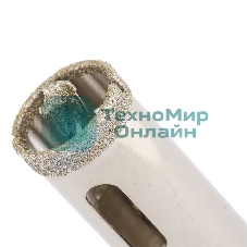 Сверло алмазное Matrix по керамограниту, 18 х 67 мм, 3-гранный хвостовик