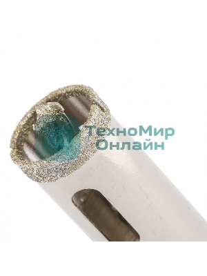 Сверло алмазное Matrix по керамограниту, 18 х 67 мм, 3-гранный хвостовик