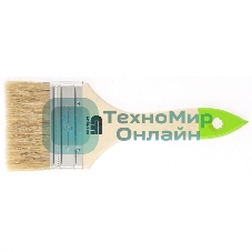 Кисть плоская Сибртех 75 мм, натуральная щетина, деревянная рукоятка