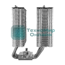 Кулер для процессора Thermalright Royal Knight 120 (4-pin PWM, 156мм, Ni/Cu, 6x6мм, 2x120мм, 80.45CFM/56.36CFM, 29.4dBA/28.4dBA, 2150RPM/1900RPM, S: 1200, 1700, 1851, 2011, 2066, 115X, AM4, AM5, черный)