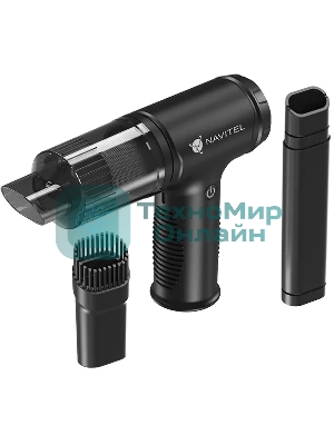 Пылесос автомобильный Navitel CL80 черный, 80/100 Вт, уборка сухая, пылесборник контейнер