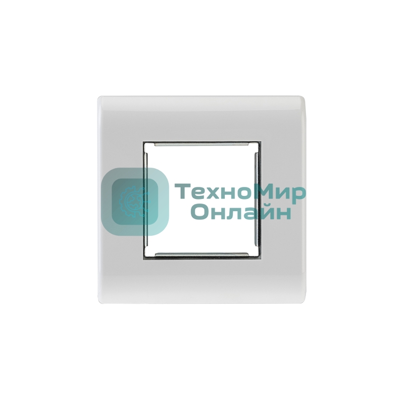 Панель лицевая Rexant 80х80 для модуля Mosaic, металлический суппорт