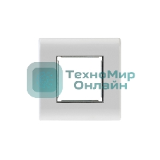 Панель лицевая Rexant 80х80 для модуля Mosaic, металлический суппорт