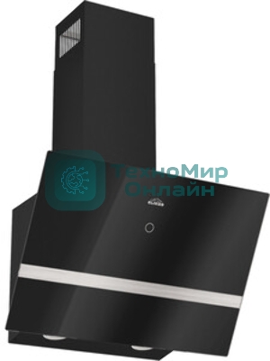 Вытяжка наклонная Elikor Rise BK 60 черный, 60 см, 750 куб. м/ч, 56 дБ