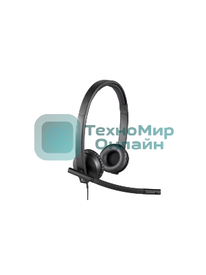 Гарнитура Logitech USB Headset H570e Stereo чёрный, проводная, USB
