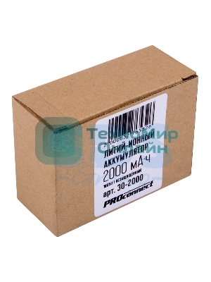 Аккумулятор PROconnect 18650 unprotected Li-ion 2000 mAh 3.7 В