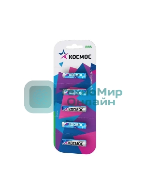 Элемент питания алкалиновый LR LR03 BP-5 (блист.5шт) Космос KOCLR035BL