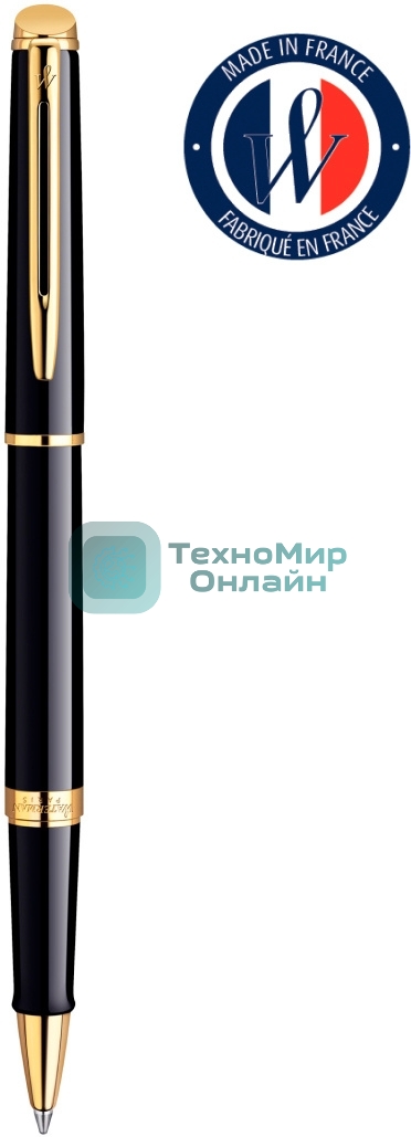 Ручка роллер Waterman Hemisphere (CWS0920650) Mars Black GT F черн. черн. подар.кор.