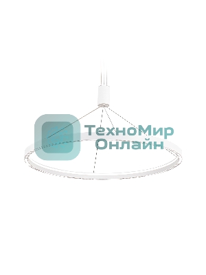 Подвесной светодиодный светильник Ambrella light FL5855 WH белый 40W 3000K/4200K/6400K D800*860 (без ПДУ)