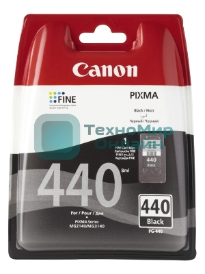 Картридж струйный Canon PG-440 5219B001 черный для Canon MG2140/3140