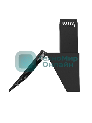 Вытяжка каминная Maunfeld Bridge 60 нержавеющая сталь/черное стекло, 60 см, 850 куб. м/ч, 51 дБ