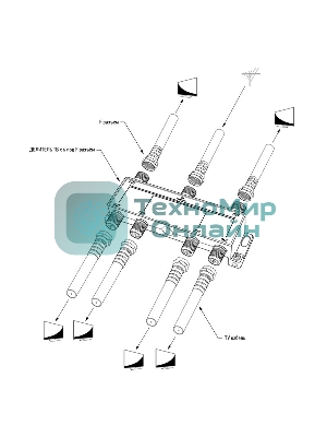 Делитель ТВ х 6 под F разъем 5-1000 МГц Rexant