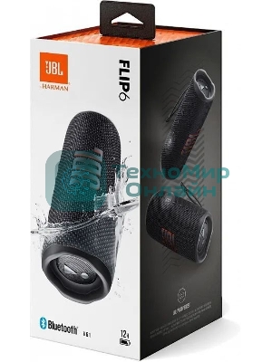 Портативная акустика JBL Flip 6, черный