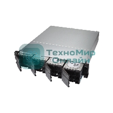 Полка расширения сетевого хранилища без дисков SMB QNAP TL-R1200C-RP USB 3.2 Gen 2 Type-C JBOD storage enclosure, 12-tray 3,5