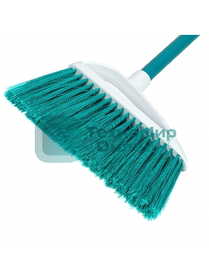 Щетка Home Palisad пластмасс. для подмет. пола, премиум, 23 см, c черенком, 120 см, бирюз. щетина