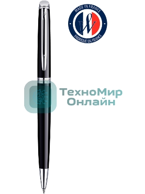 Ручка шариковая Waterman Hemisphere (CWS0920570) Mars Black CT M, синие чернила, подарочная коробка