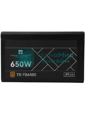 Блок питания Thermalright TR-TB650S 650W 80 PLUS Bronze, (ATX, 3, Non-modular, 1x24(20+4)pin 550мм, 1xCPU*2 8(4+4)pin 600+150мм, 1xPCIe*2 8(6+2)pin 500+150мм, 1xSATA*3+MOLEX4pin*1 400+150+150+150мм, 1xSATA*2+MOLEX4pin*2 400+150+150+150мм, Active, 120x120мм, 150x140x86мм, APFC, )