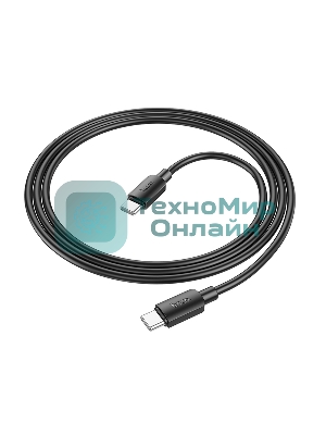 Кабель USB2.0 Hoco Type-C/Type-C, 3A, 60Вт, X96, 1м, черный, коробка
