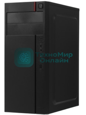 Компьютерный корпус Miditower ExeGate AA-440-AA400 (ATX, AA400 8 см, 2*USB, аудио)