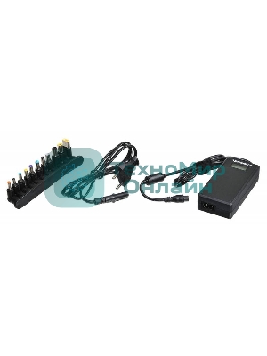 Блок питания Ippon D90U автоматический 90W 15V-19.5V 10-connectors 8A 1xUSB 2.1A от бытовой электросети LСD индикатор