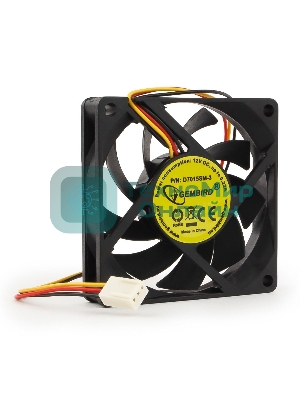 Вентилятор для корпуса Gembird черный, 70 мм, 4000 об/мин, 37.6 дБ, 3 pin