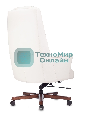 Кресло Бюрократ DUKE белый, кожа